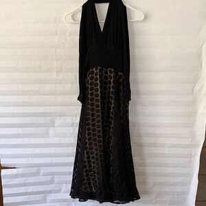 Connected Apparel Black Halter Dress Women’s Size 14 Cocktail Party